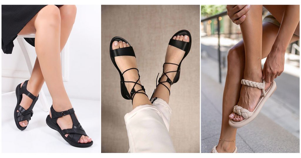 Yaz ayı için en iyi sandaletler kadın