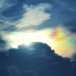 Abstract cloudy and aura sky in nature blur background